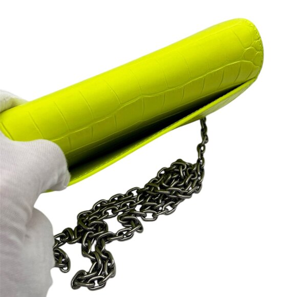 Balenciaga Gossip Wallet On Chain Bag Chartreuse - Picture 5 of 12